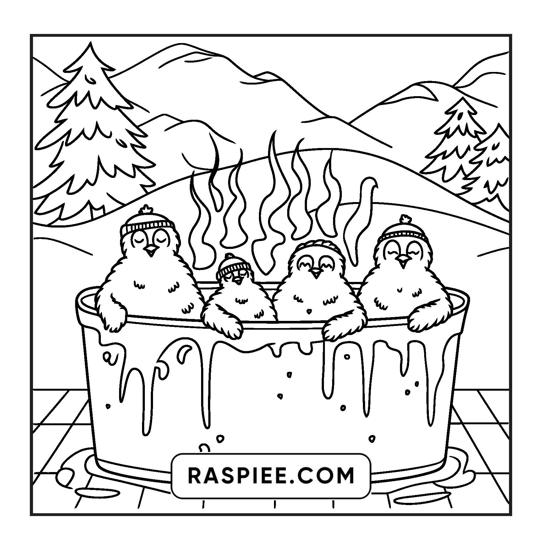 67 Bold and Easy Fluffy Times Coloring Pages