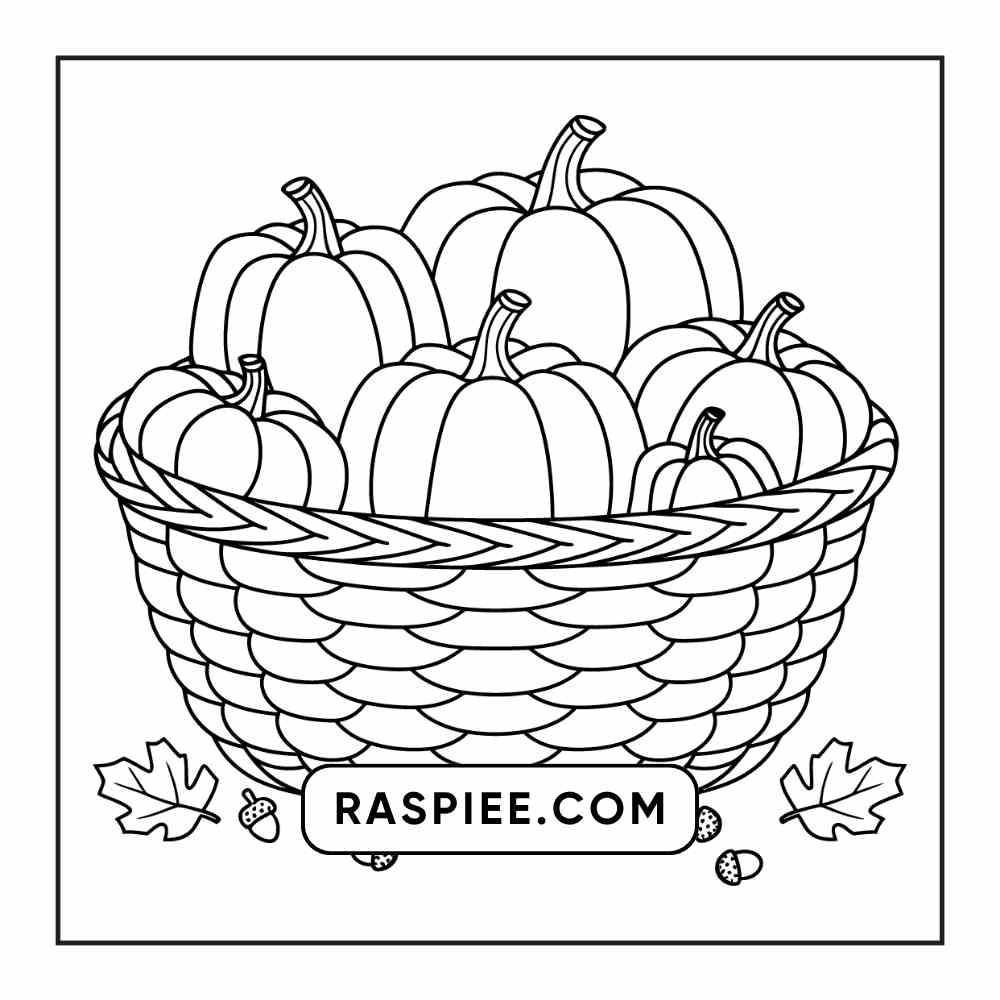 76 Bold and Easy Fall Vibes Coloring Pages Printable PDF Instant Download