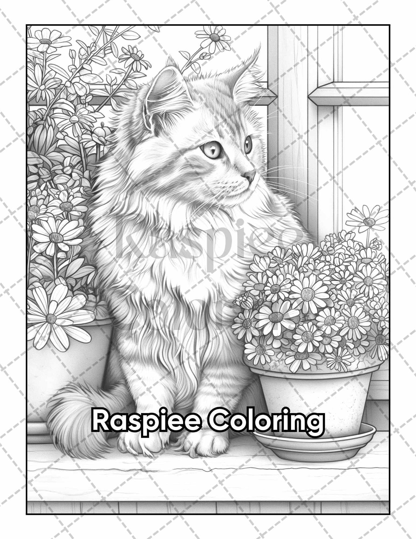 50 Spring Serenity Adult Coloring Pages Printable PDF Instant Download