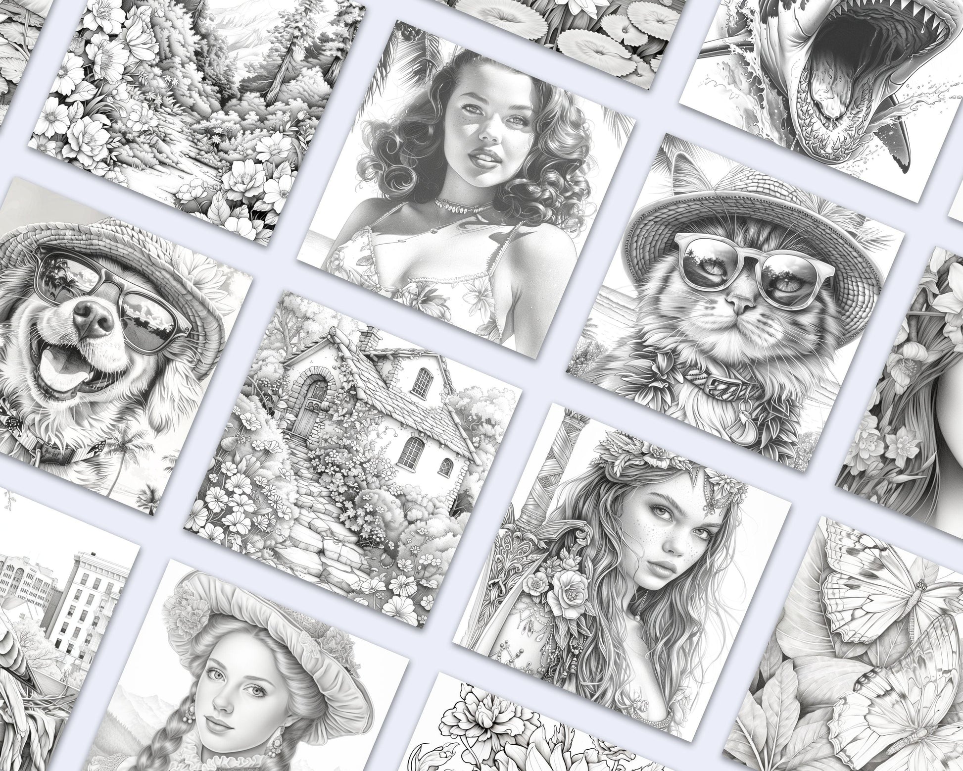 Adult Coloring Pages Entire Whole Shop Bundle Over 30,000+ Designs Lifetime Access
