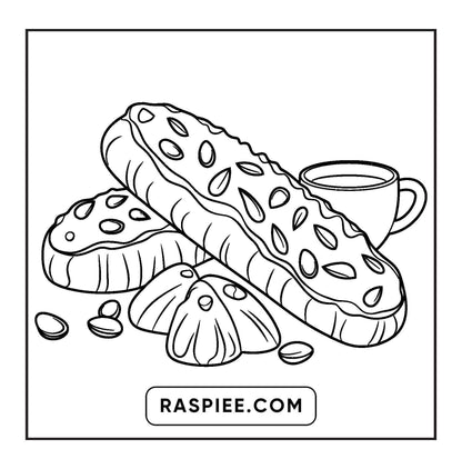 70 Bold and Easy Sweet Treats Coloring Pages