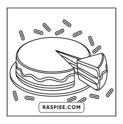 70 Bold and Easy Sweet Treats Coloring Pages