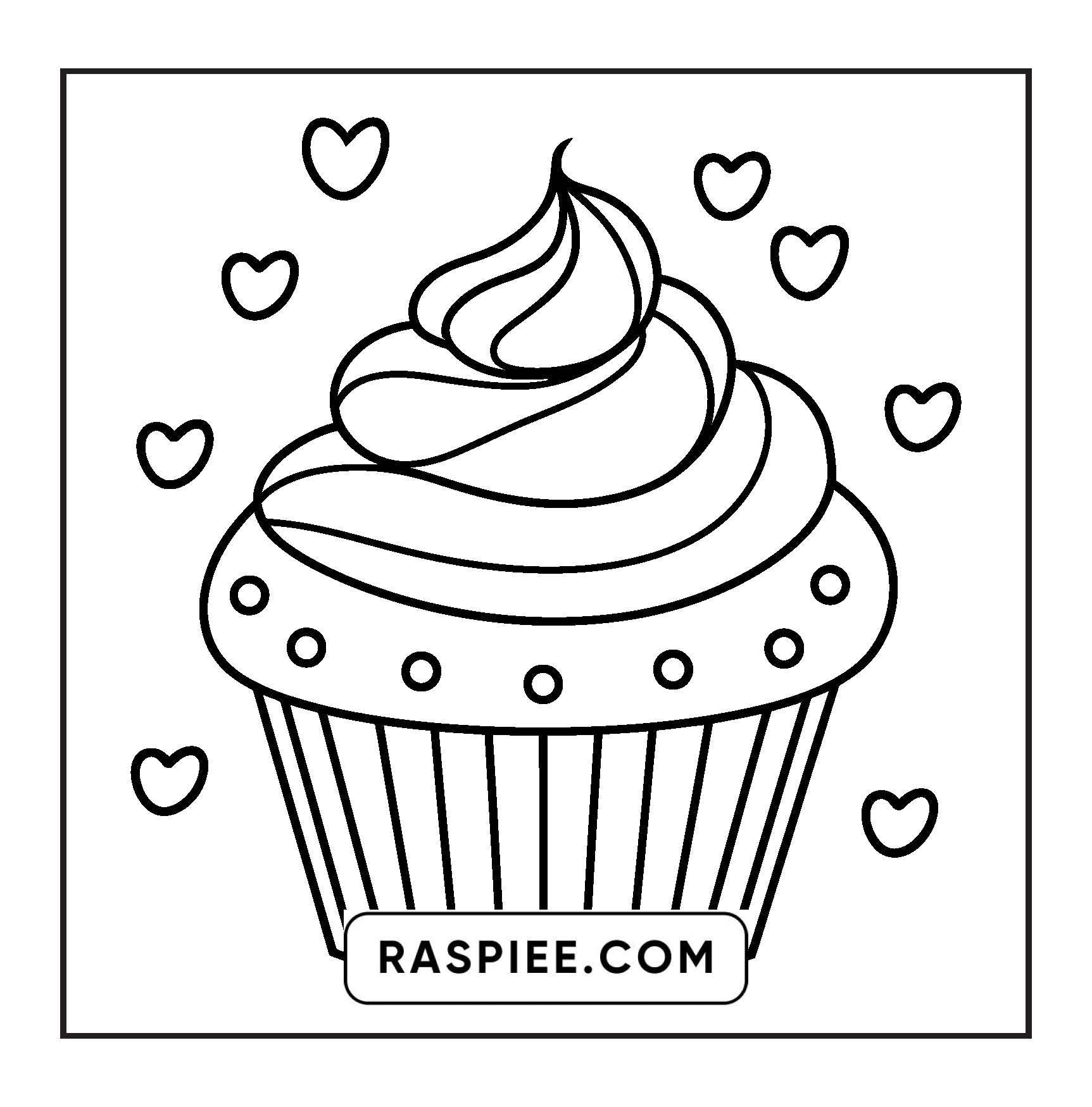 70 Bold and Easy Sweet Treats Coloring Pages
