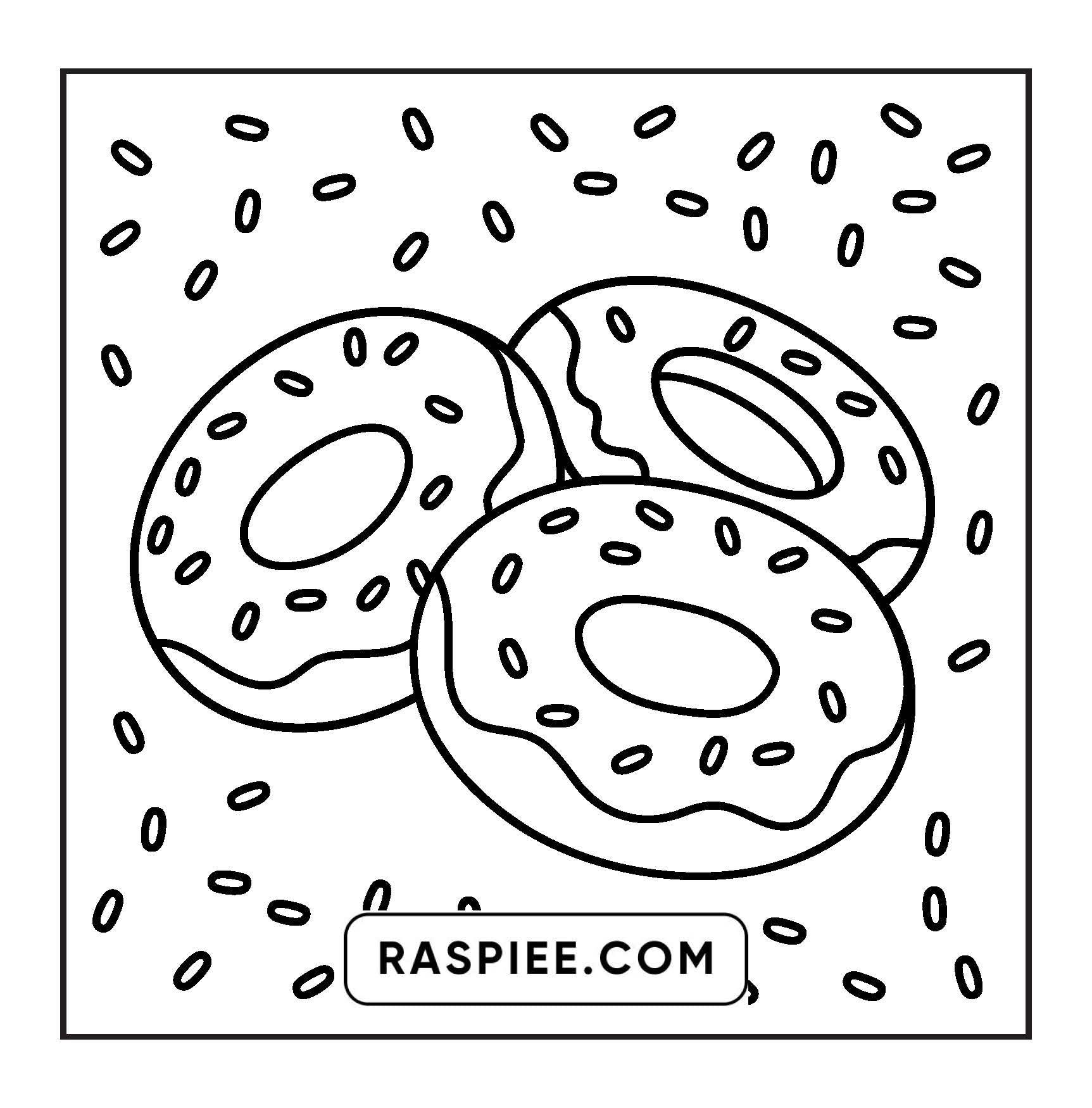 70 Bold and Easy Sweet Treats Coloring Pages