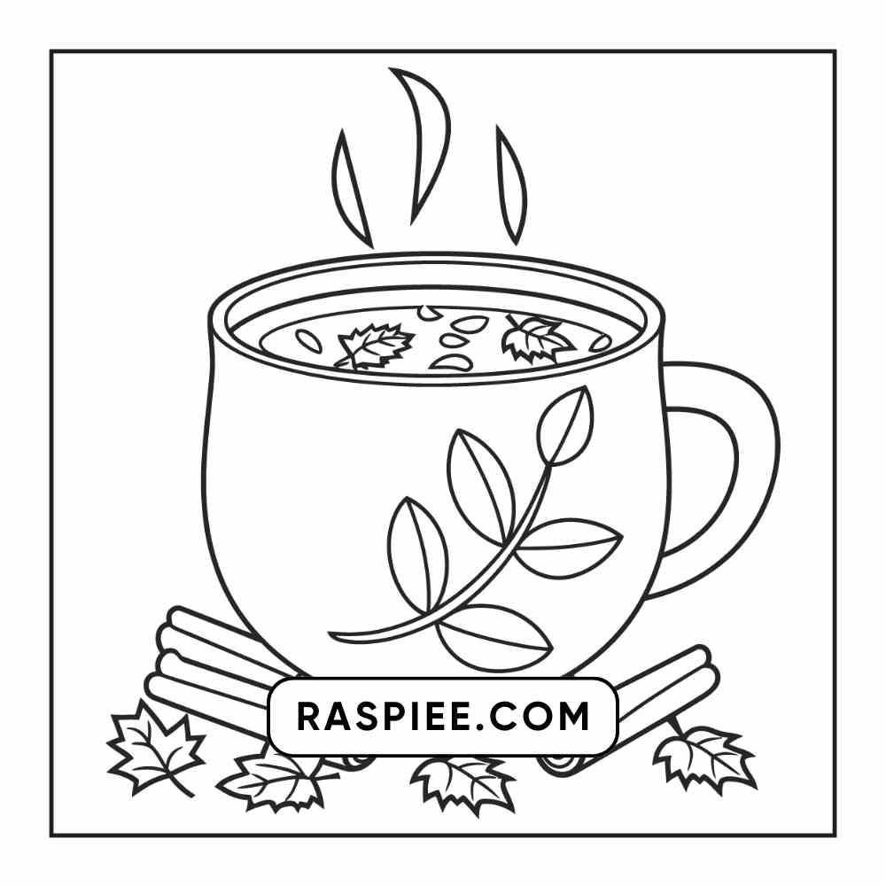 76 Bold and Easy Fall Vibes Coloring Pages Printable PDF Instant Download