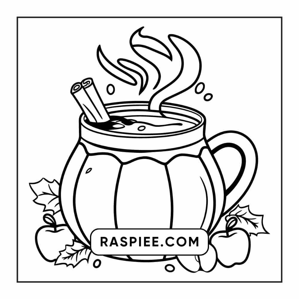 76 Bold and Easy Fall Vibes Coloring Pages Printable PDF Instant Download