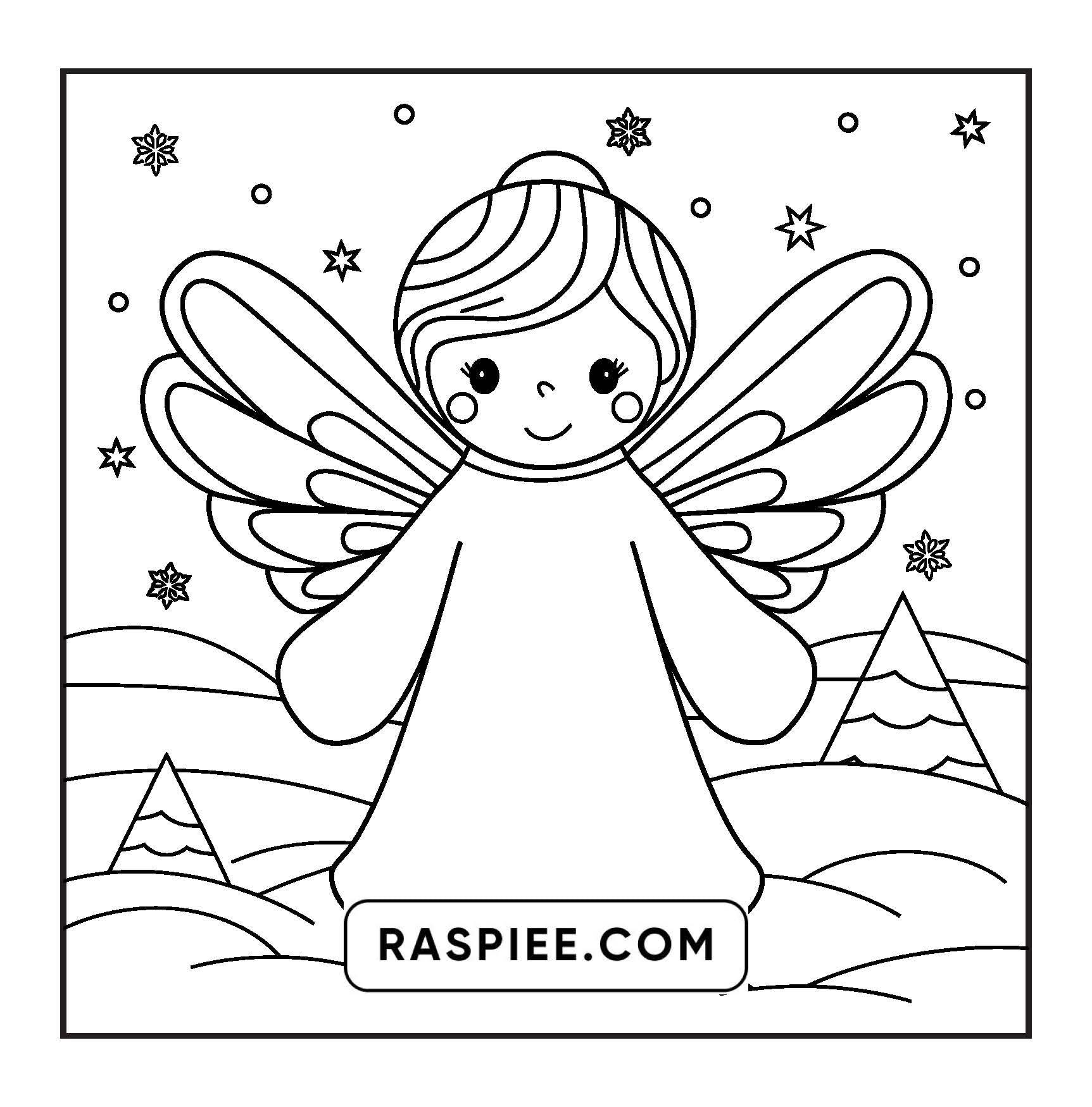 72 Bold and Easy Cute Christmas Coloring Pages