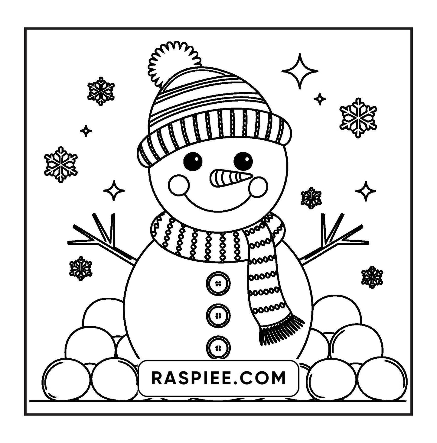 72 Bold and Easy Cute Christmas Coloring Pages