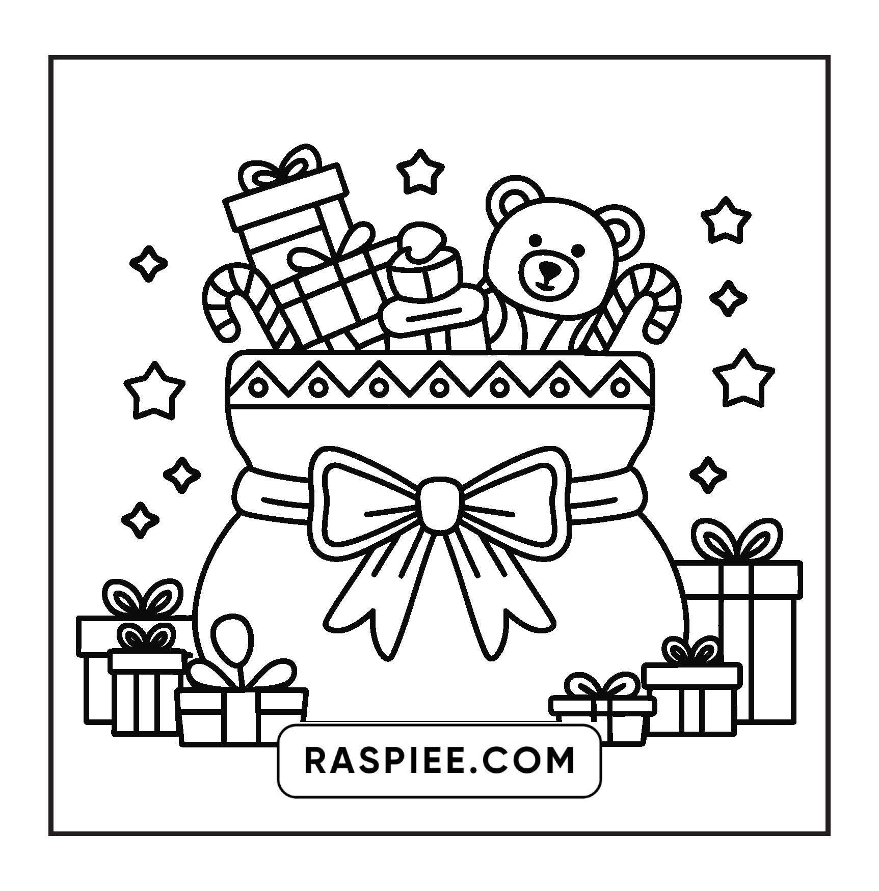 72 Bold and Easy Cute Christmas Coloring Pages