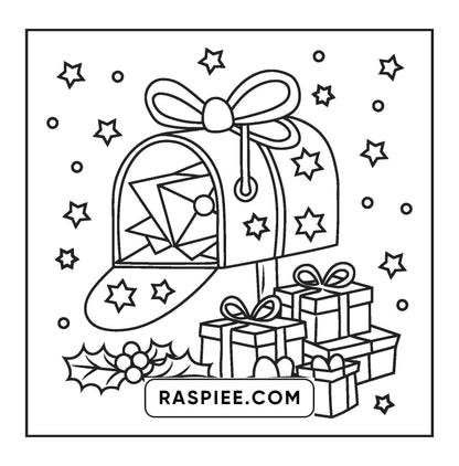 72 Bold and Easy Cute Christmas Coloring Pages