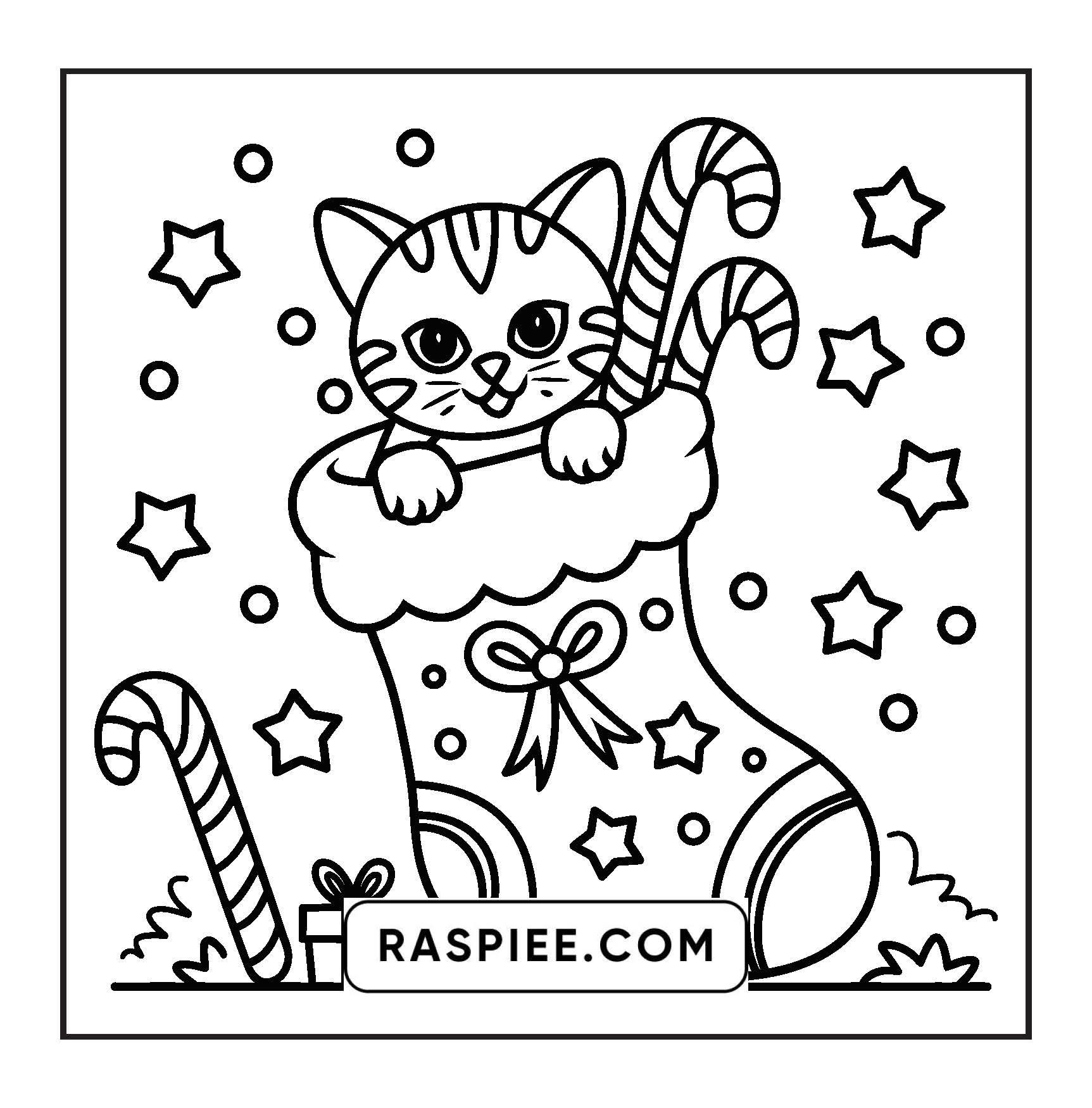 72 Bold and Easy Cute Christmas Coloring Pages