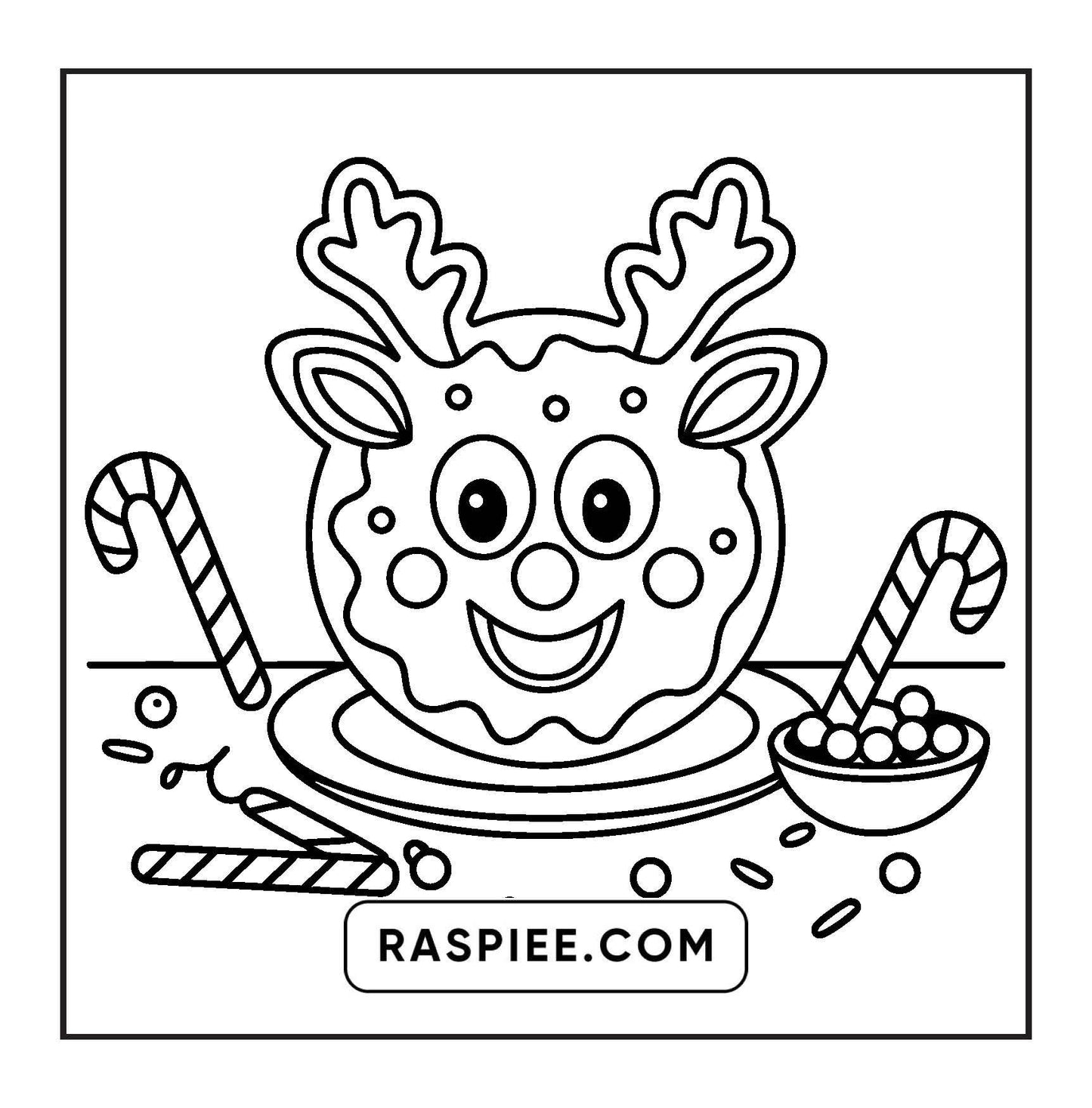 72 Bold and Easy Cute Christmas Coloring Pages