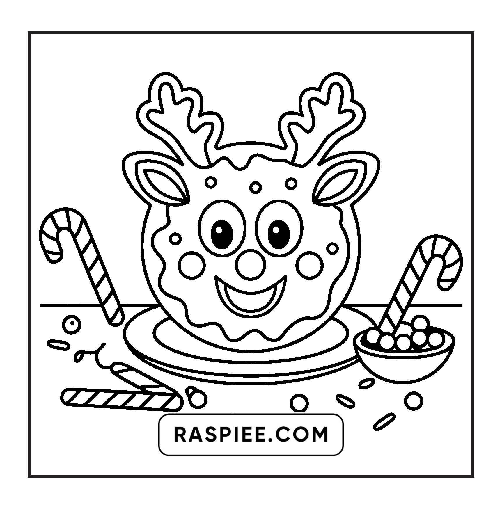 72 Bold and Easy Cute Christmas Coloring Pages