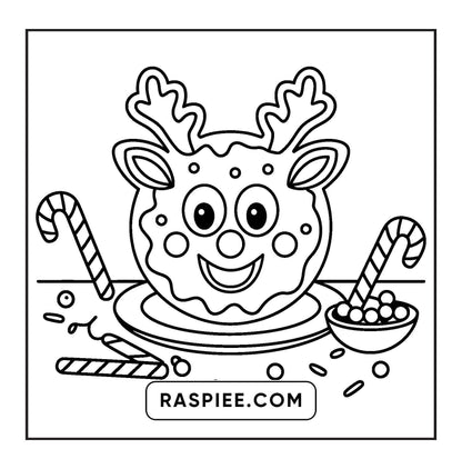 72 Bold and Easy Cute Christmas Coloring Pages
