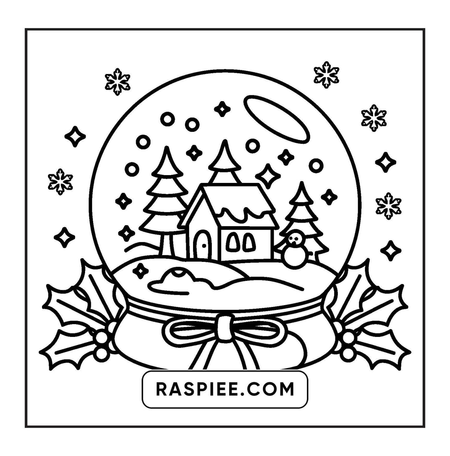 72 Bold and Easy Cute Christmas Coloring Pages