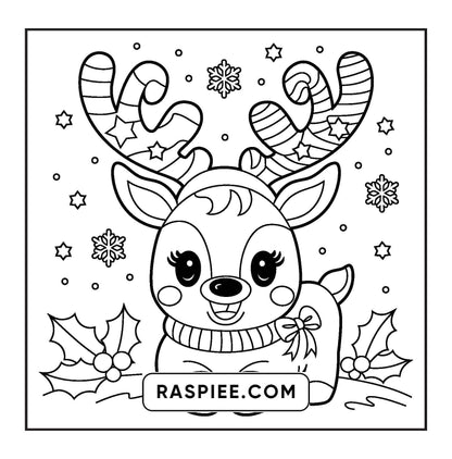 72 Bold and Easy Cute Christmas Coloring Pages