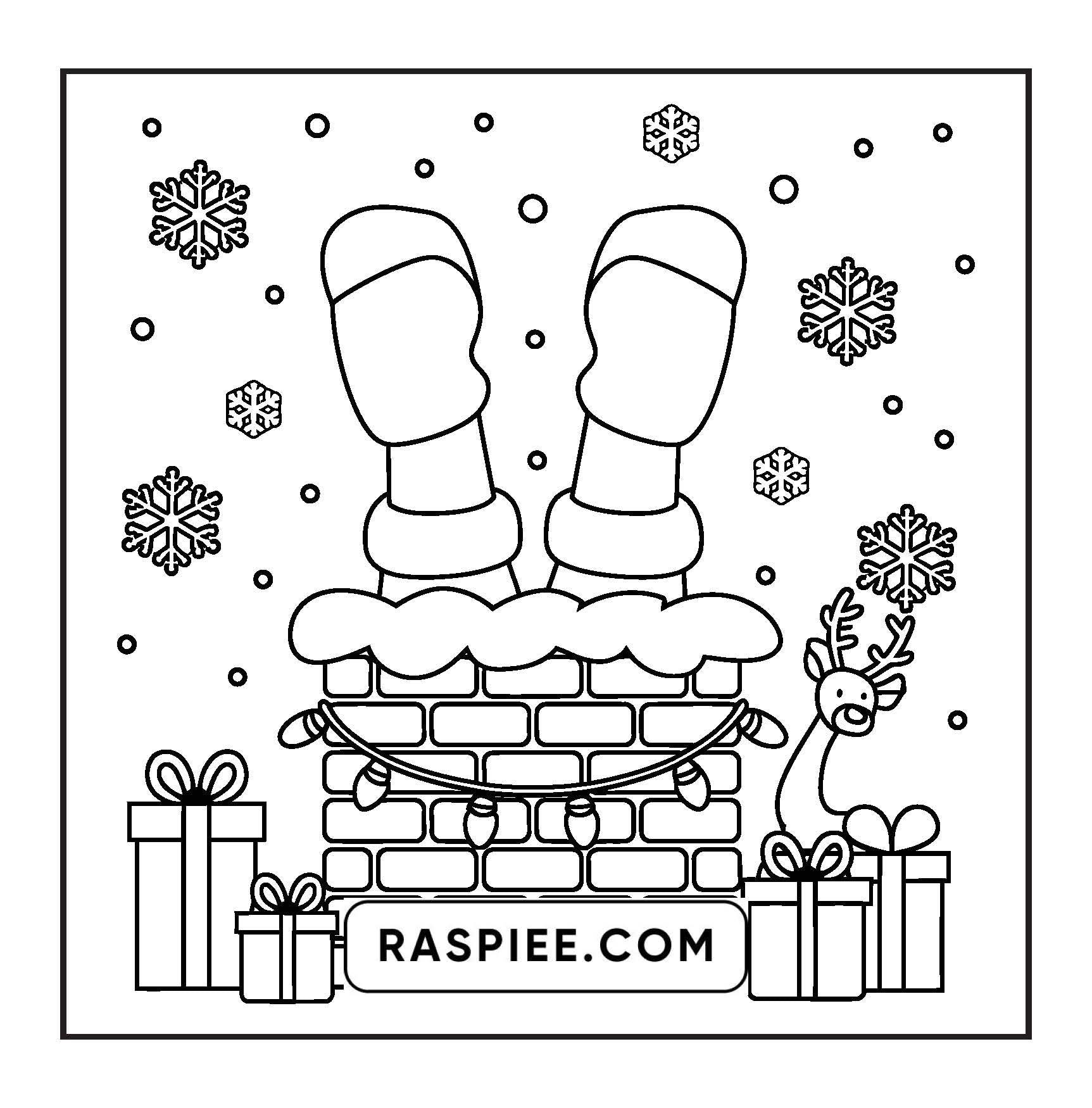 72 Bold and Easy Cute Christmas Coloring Pages