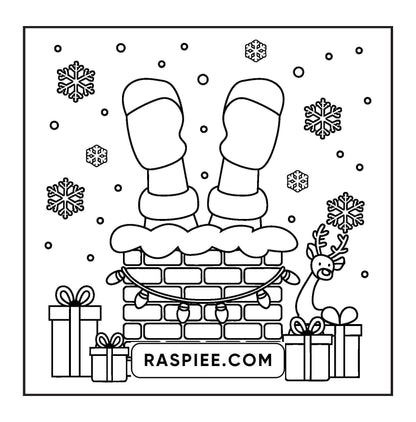 72 Bold and Easy Cute Christmas Coloring Pages