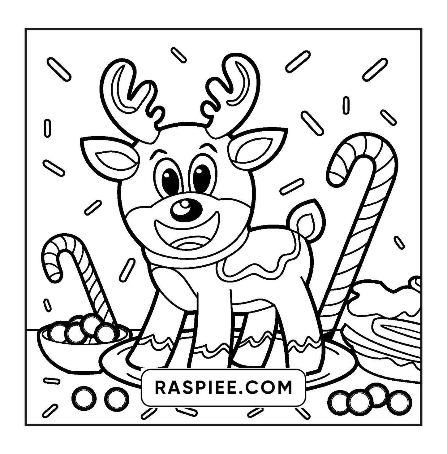 72 Bold and Easy Cute Christmas Coloring Pages