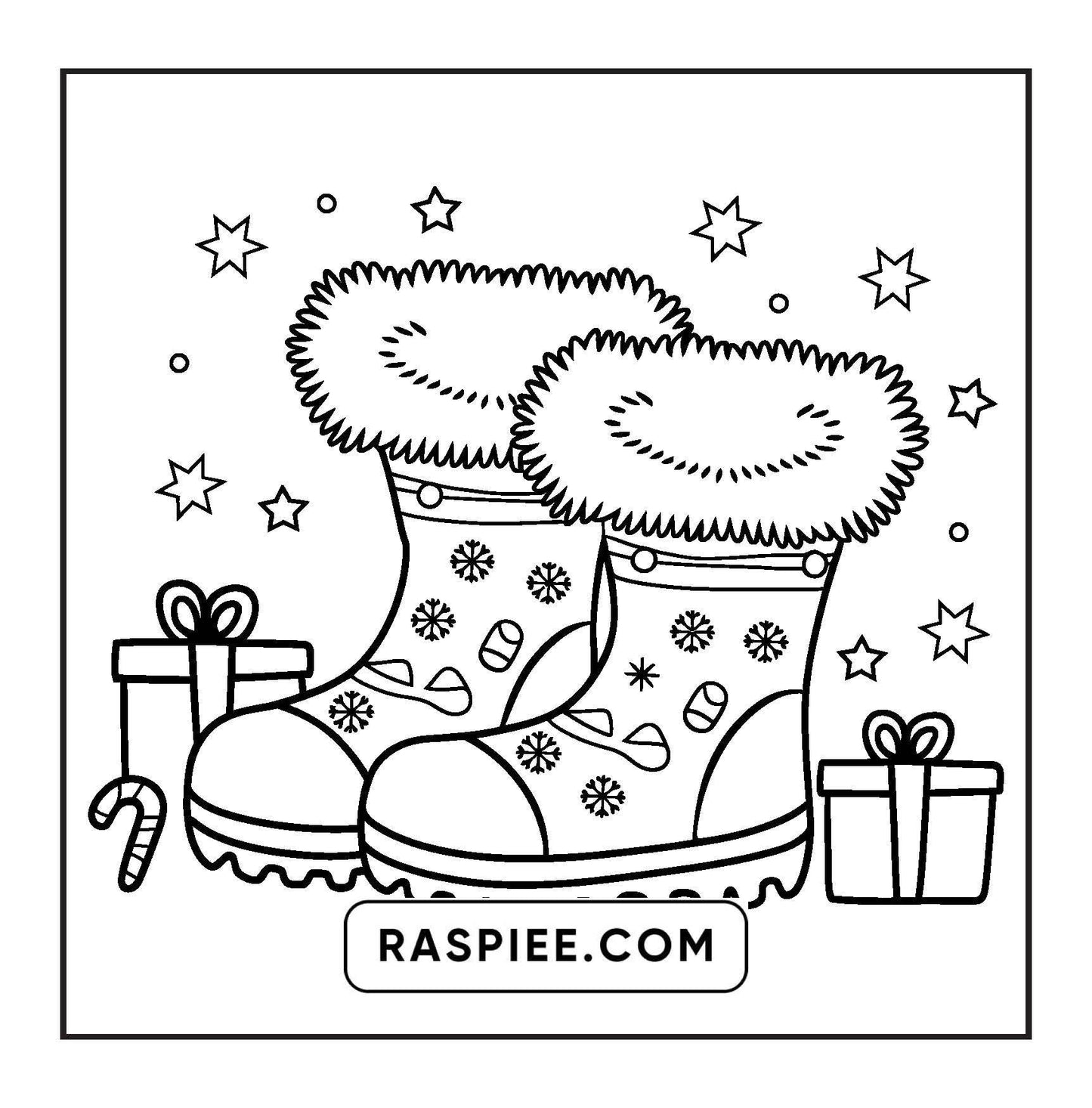72 Bold and Easy Cute Christmas Coloring Pages