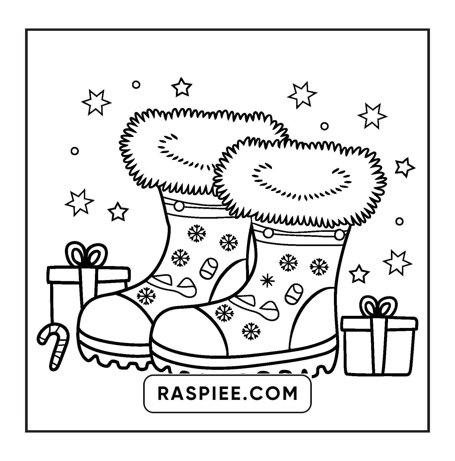 72 Bold and Easy Cute Christmas Coloring Pages