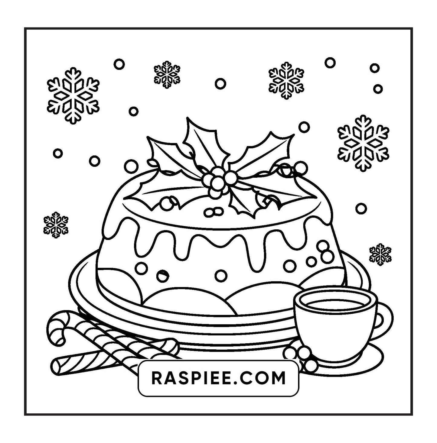 72 Bold and Easy Cute Christmas Coloring Pages