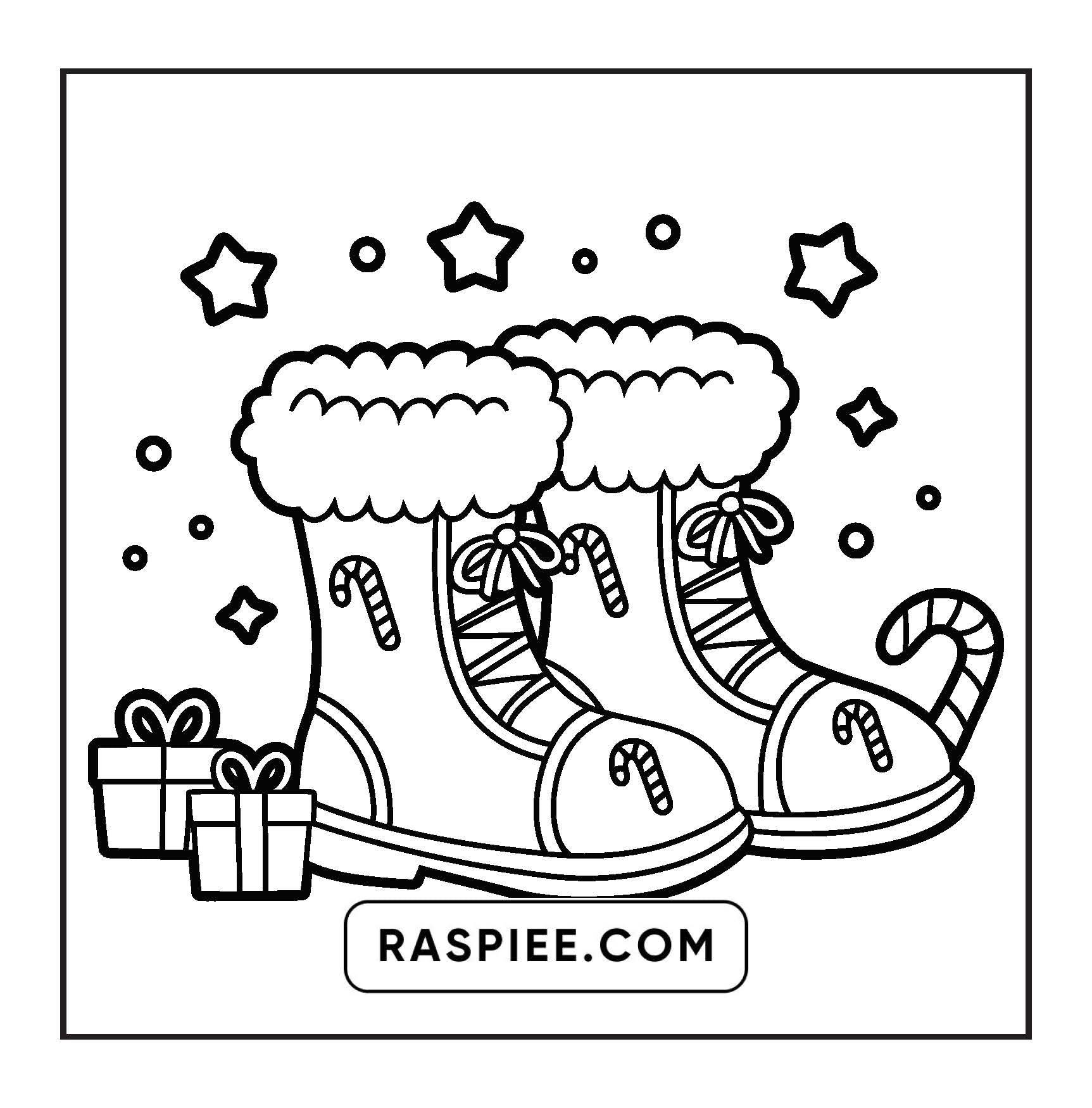 72 Bold and Easy Cute Christmas Coloring Pages