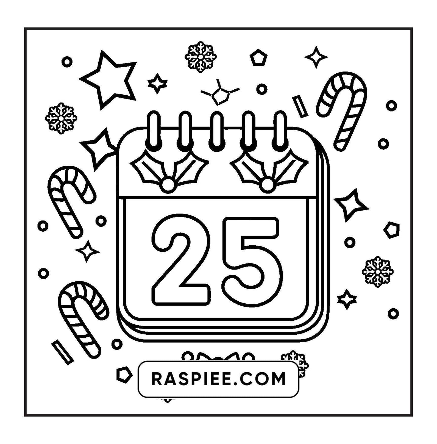 72 Bold and Easy Cute Christmas Coloring Pages