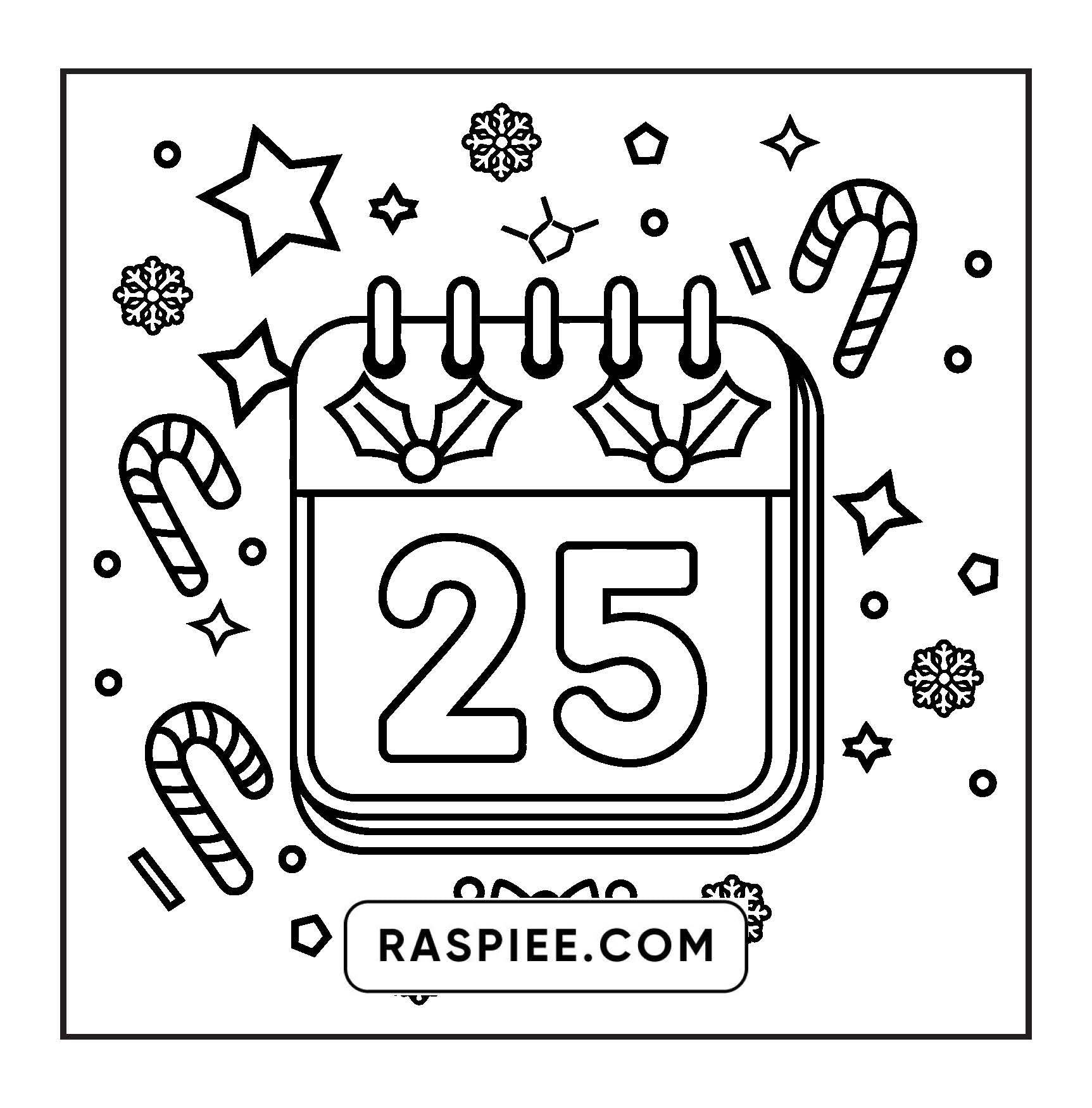 72 Bold and Easy Cute Christmas Coloring Pages