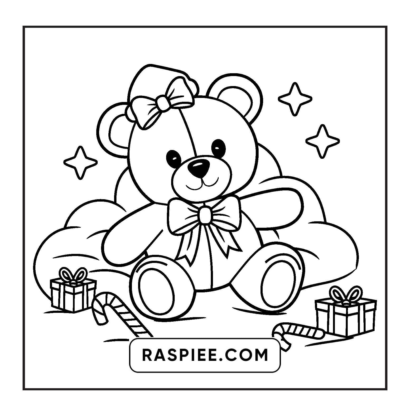 72 Bold and Easy Cute Christmas Coloring Pages