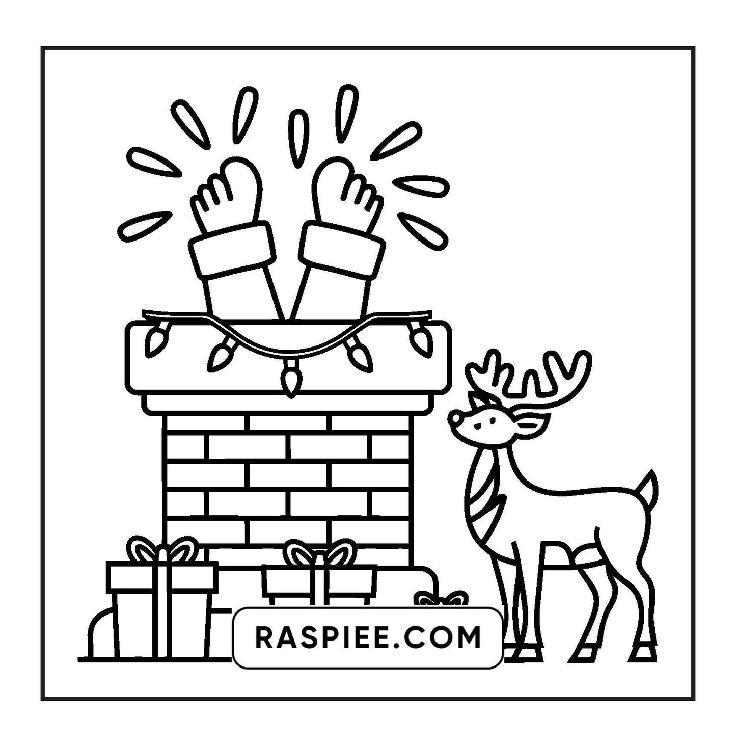 72 Bold and Easy Cute Christmas Coloring Pages