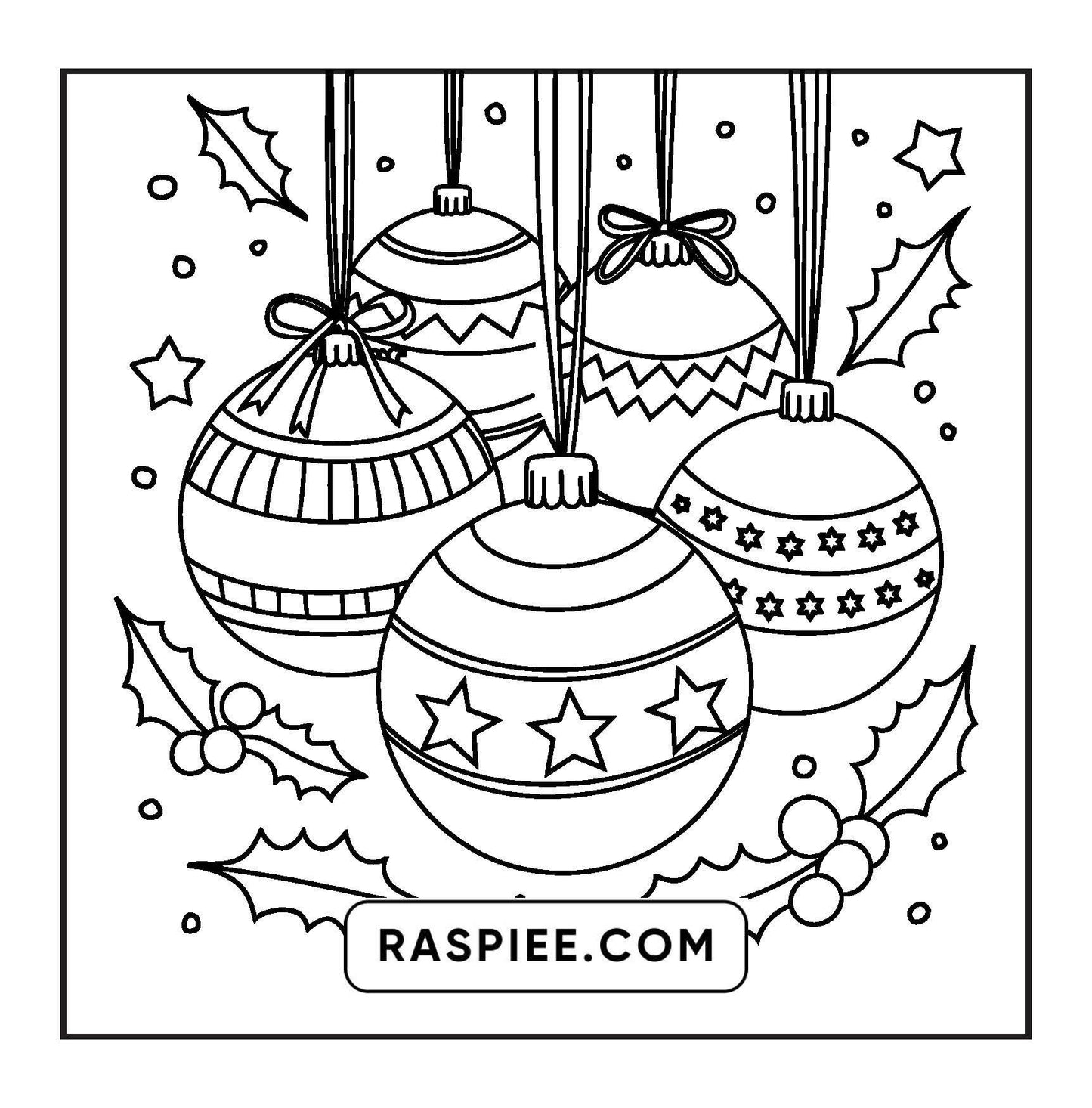 72 Bold and Easy Cute Christmas Coloring Pages