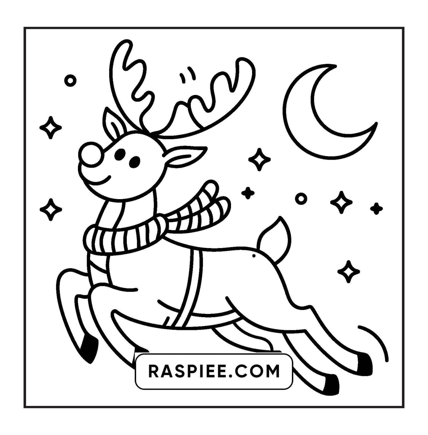 72 Bold and Easy Cute Christmas Coloring Pages