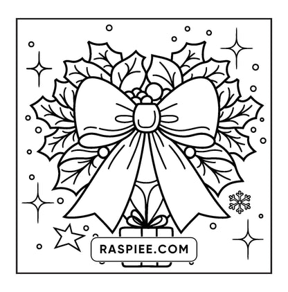 72 Bold and Easy Cute Christmas Coloring Pages