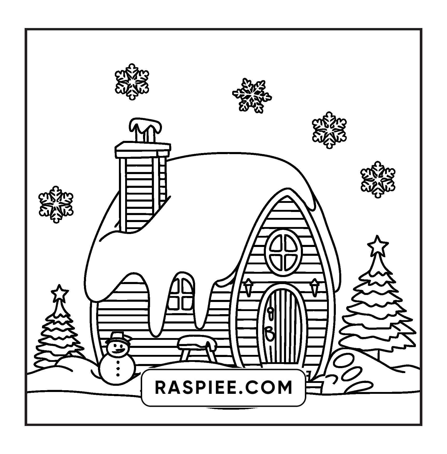 72 Bold and Easy Cute Christmas Coloring Pages