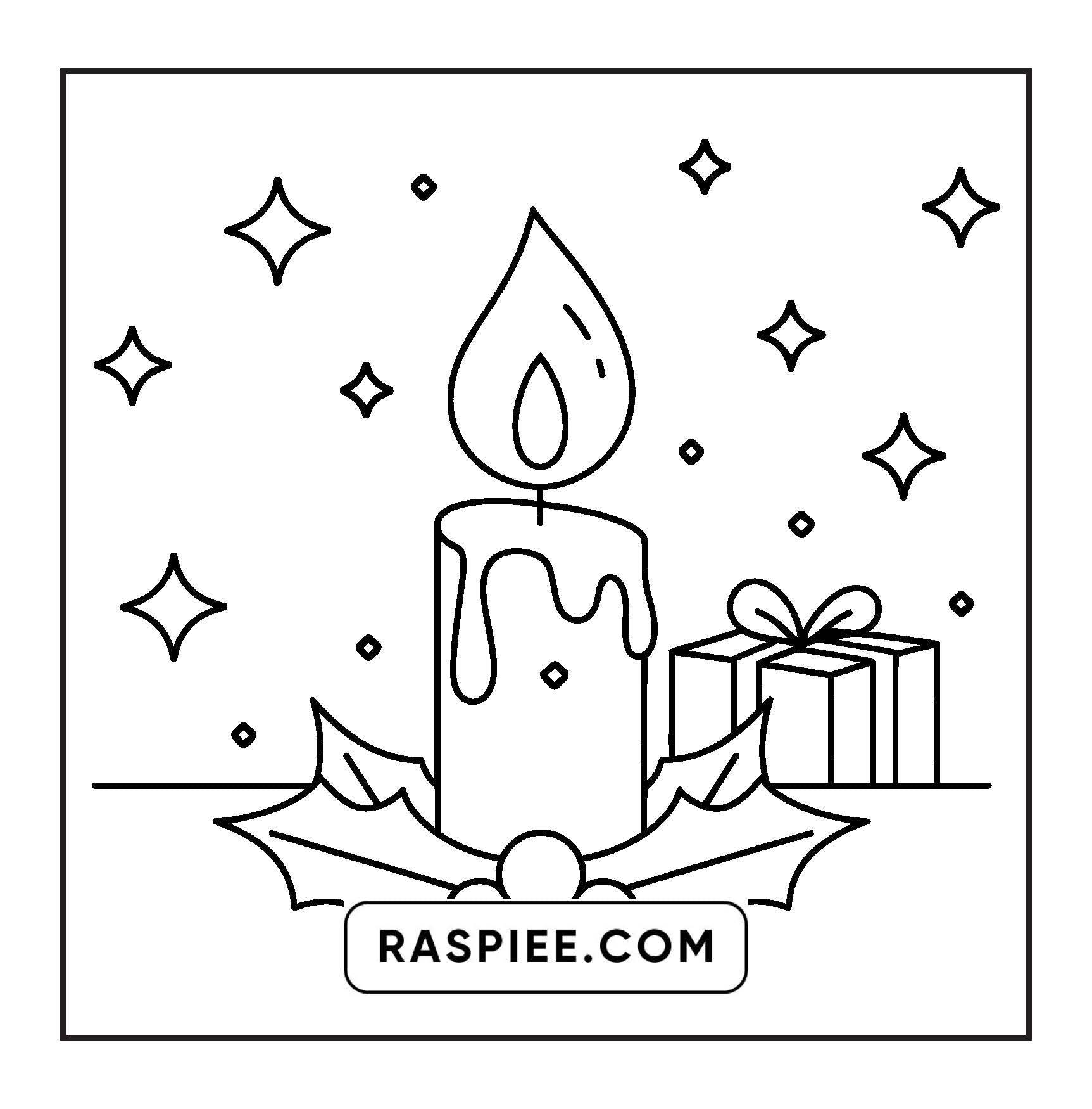 72 Bold and Easy Cute Christmas Coloring Pages