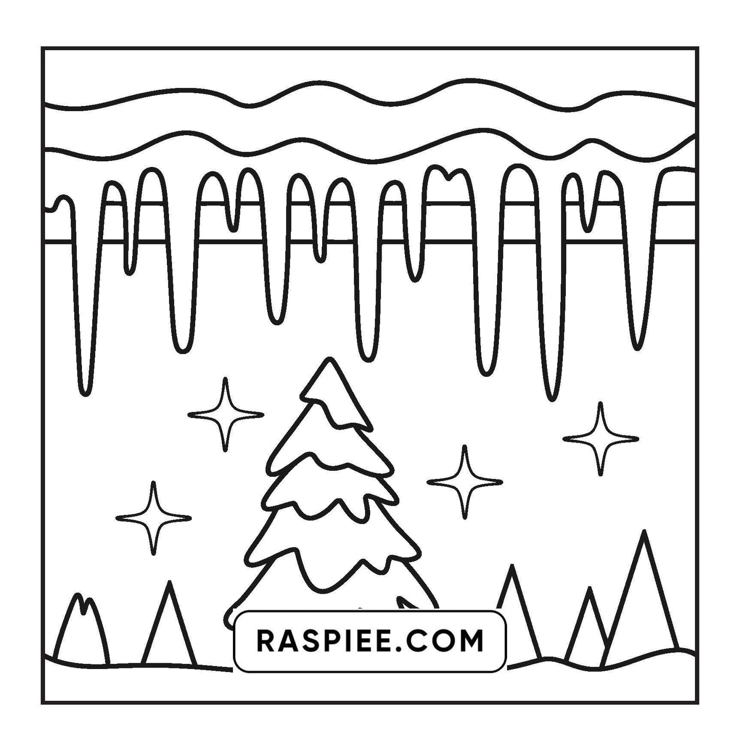 72 Bold and Easy Cute Christmas Coloring Pages