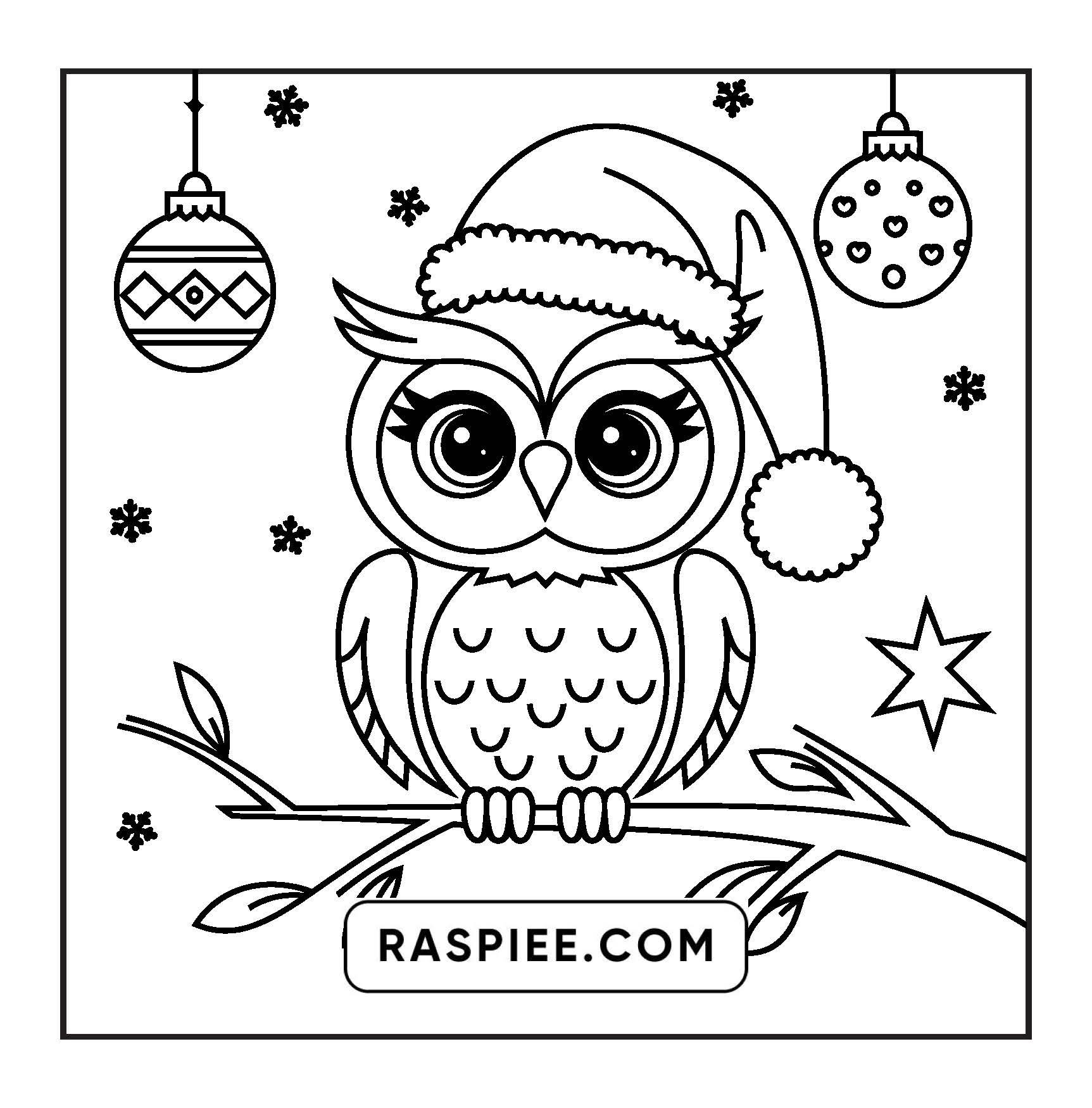 72 Bold and Easy Cute Christmas Coloring Pages