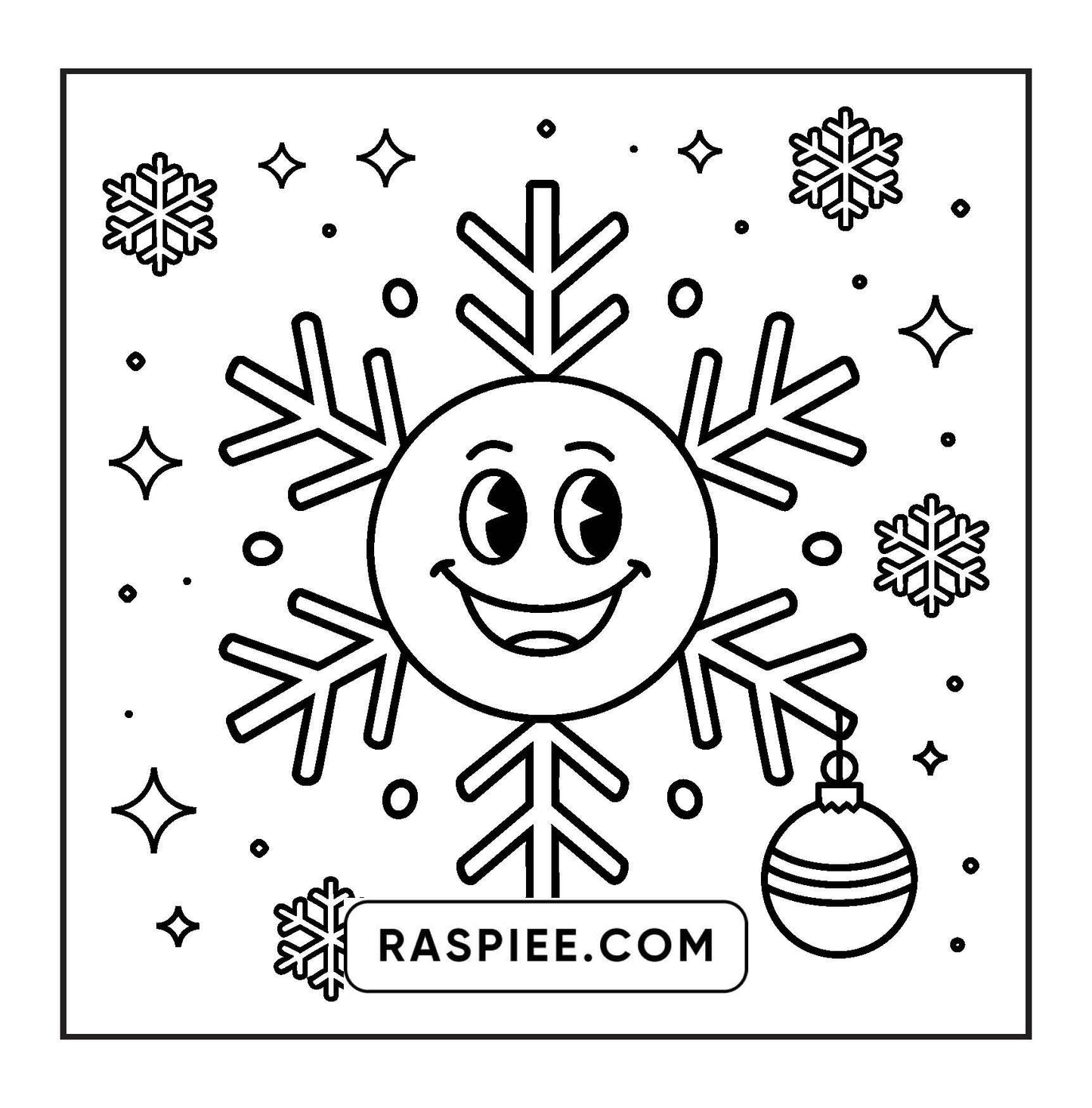 72 Bold and Easy Cute Christmas Coloring Pages