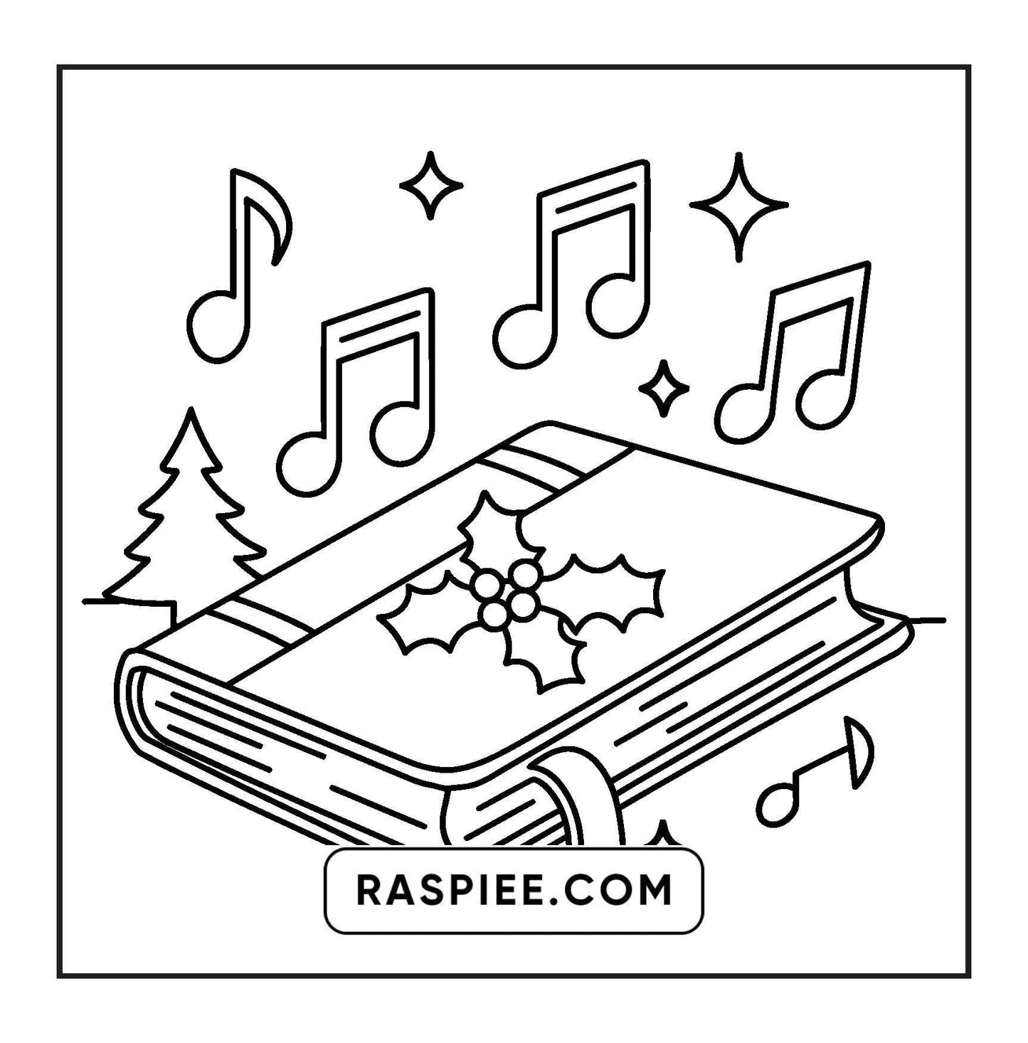 72 Bold and Easy Cute Christmas Coloring Pages