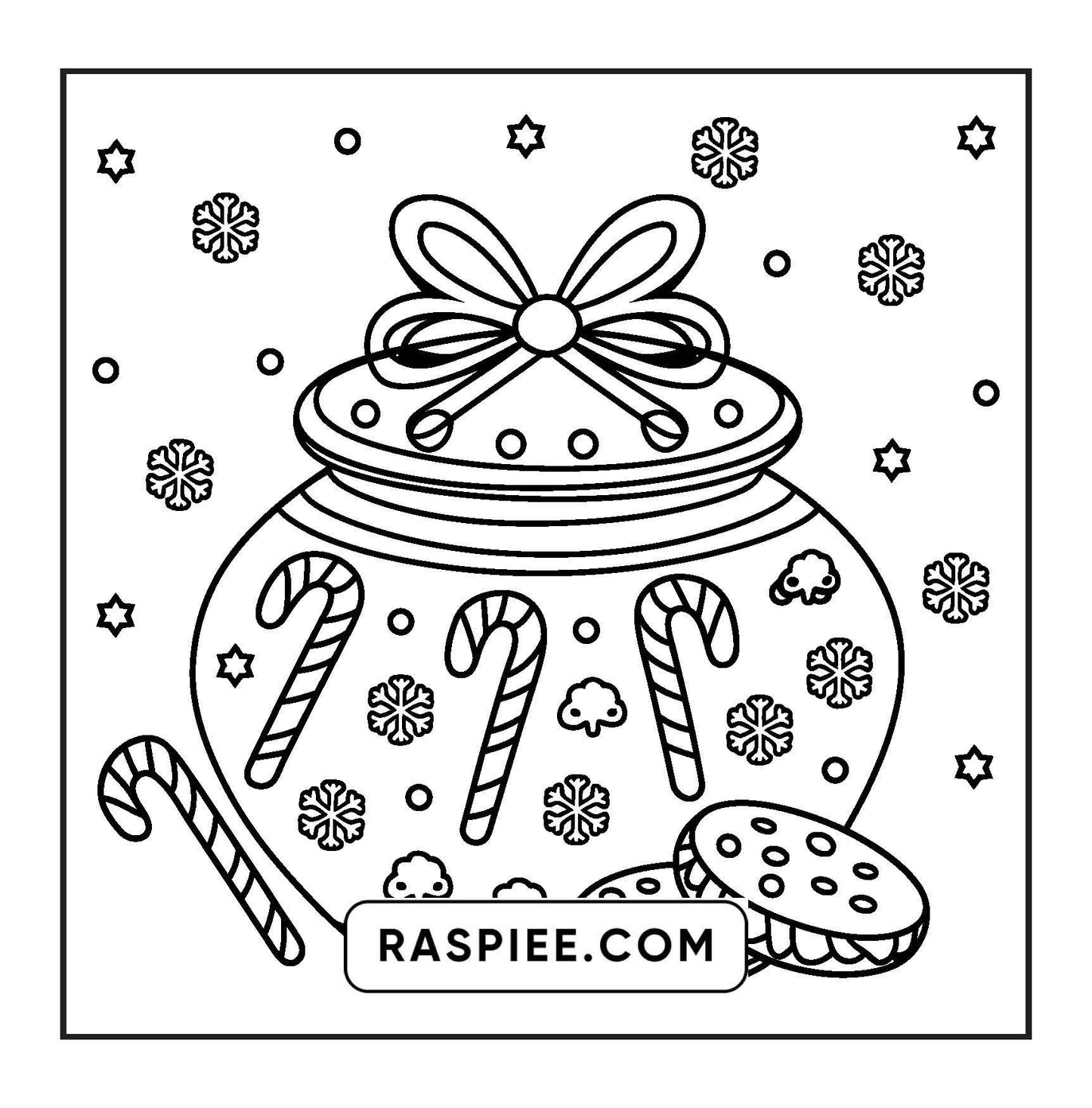 72 Bold and Easy Cute Christmas Coloring Pages