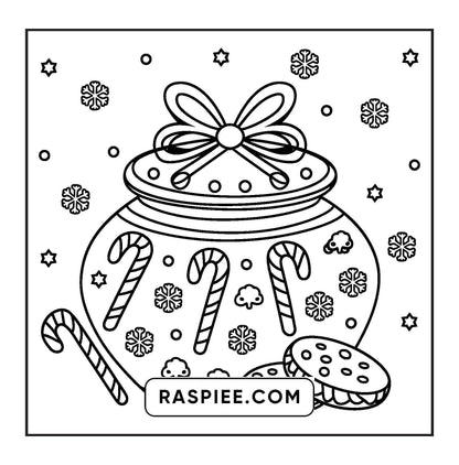 72 Bold and Easy Cute Christmas Coloring Pages
