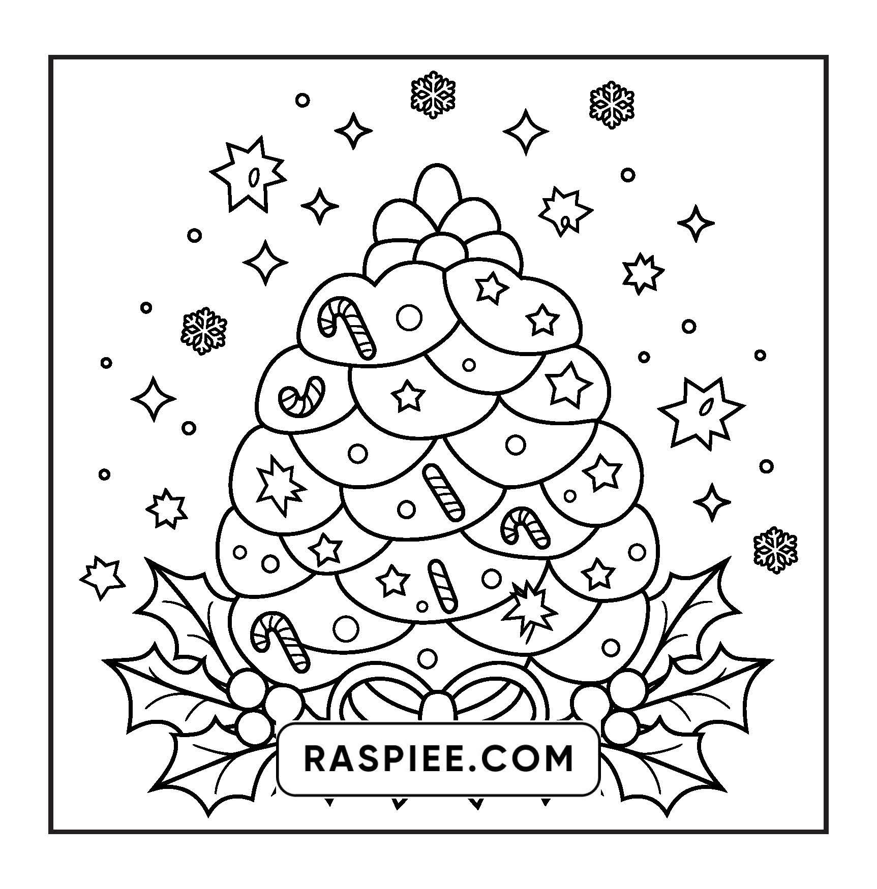 72 Bold and Easy Cute Christmas Coloring Pages
