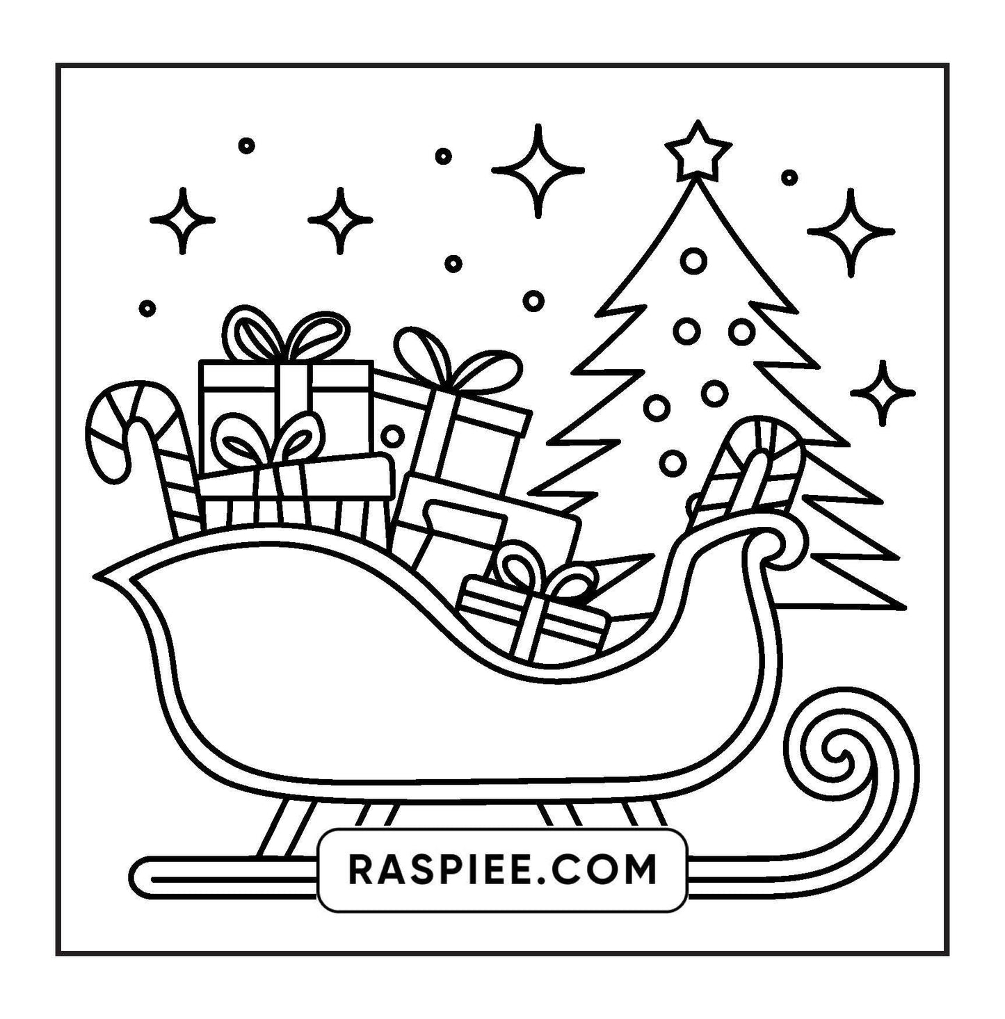 72 Bold and Easy Cute Christmas Coloring Pages