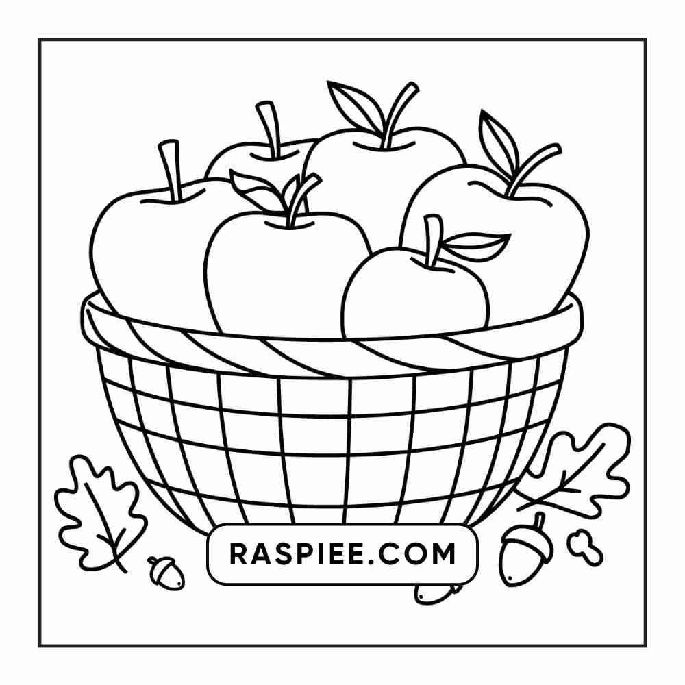 76 Bold and Easy Fall Vibes Coloring Pages Printable PDF Instant Download