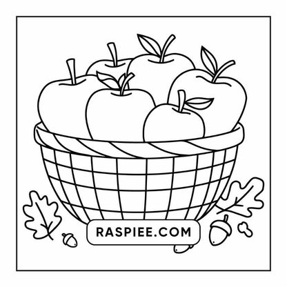 76 Bold and Easy Fall Vibes Coloring Pages Printable PDF Instant Download