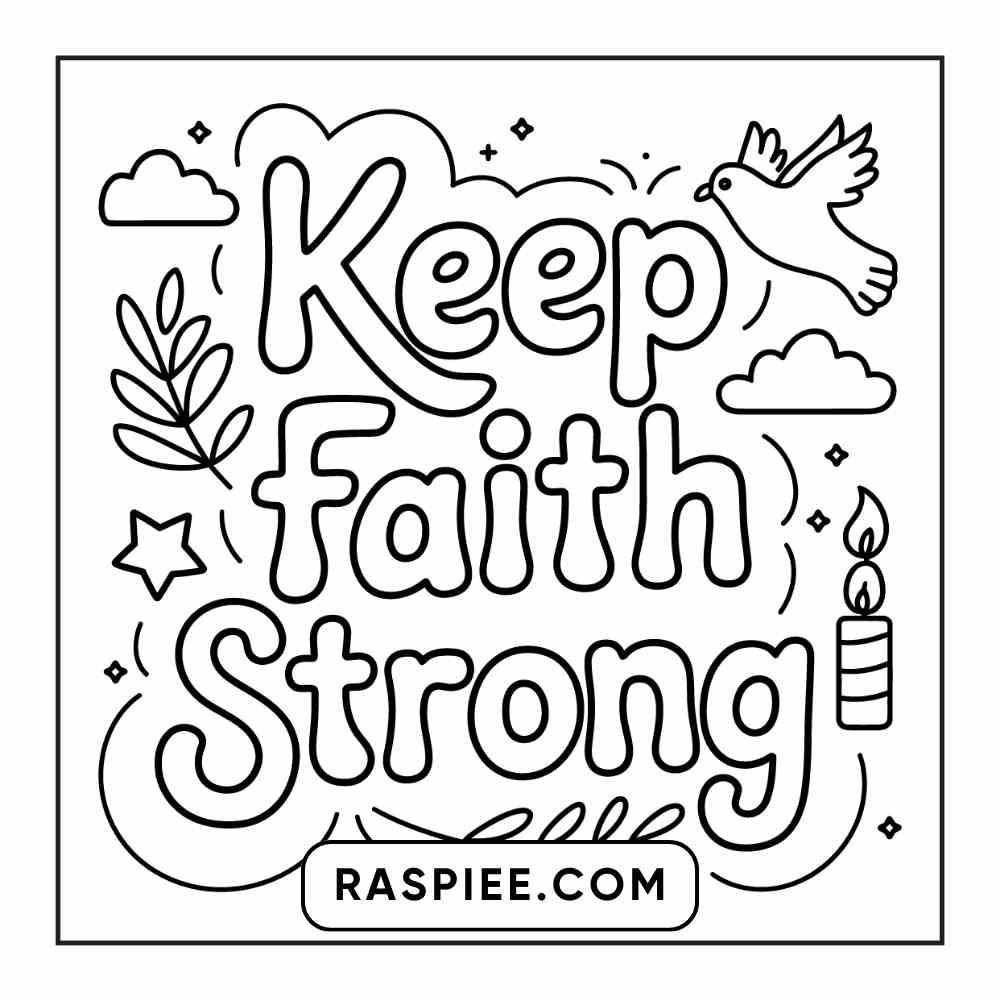 78 Bold and Easy Inspirational Words Coloring Pages Printable PDF Instant Download