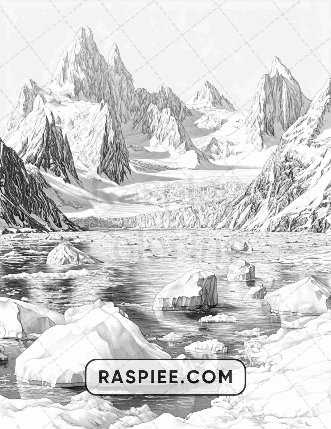 82 Winter Landscapes Adult Coloring Pages