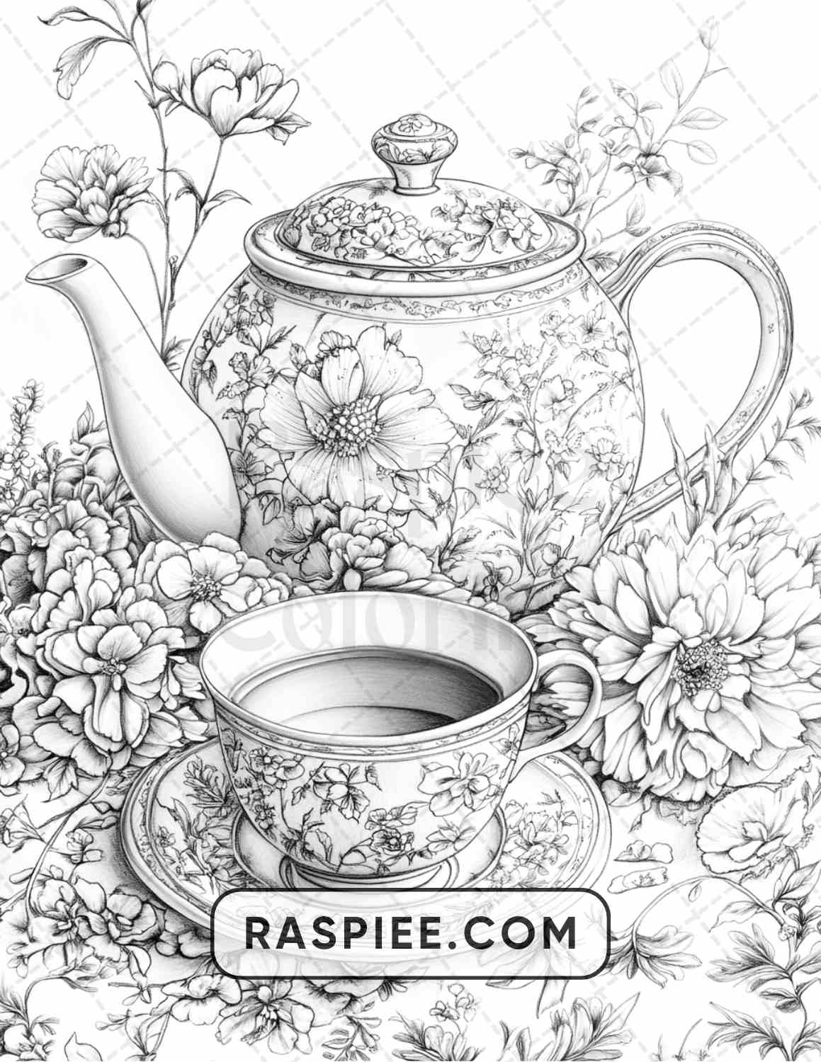 80 Still Life Adult Coloring Pages