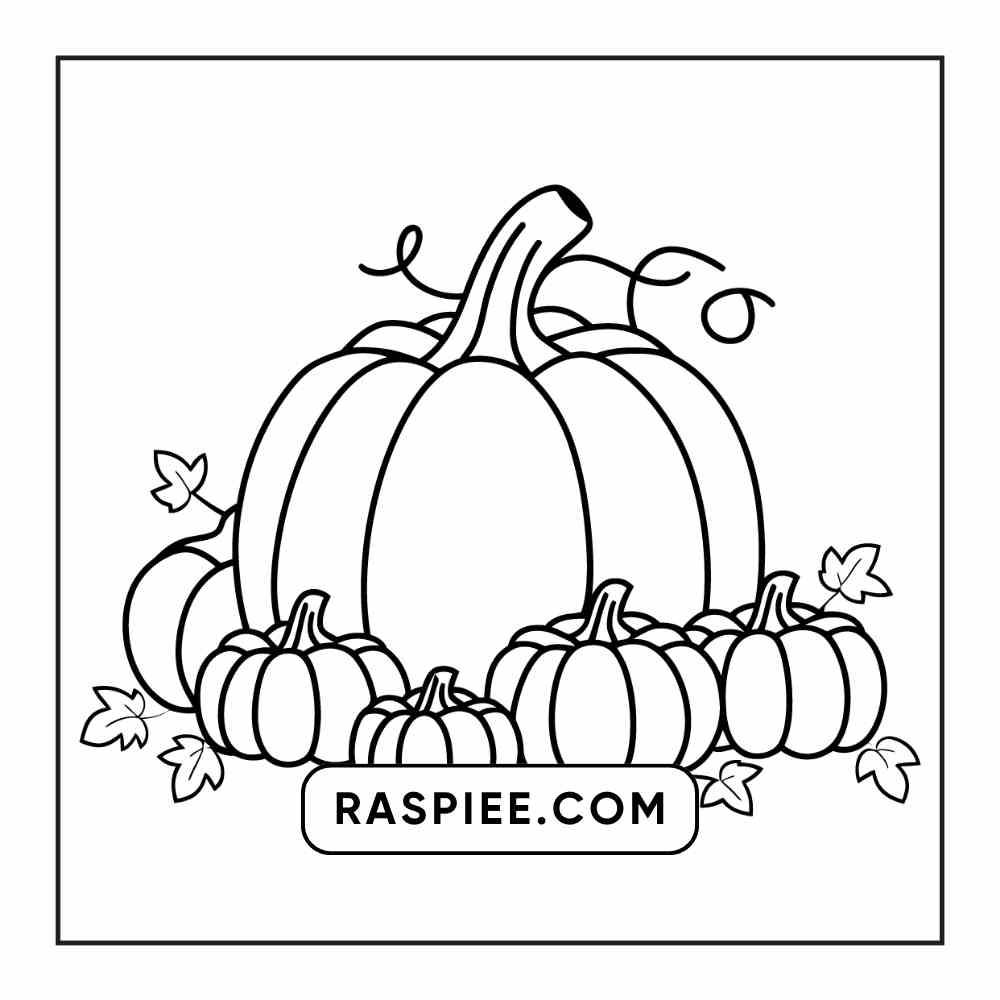 76 Bold and Easy Fall Vibes Coloring Pages Printable PDF Instant Download